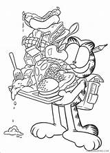 Garfield Coloring Pages Printable Coloring4free Related Posts sketch template