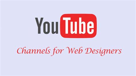 youtube channels  web designers onaircode