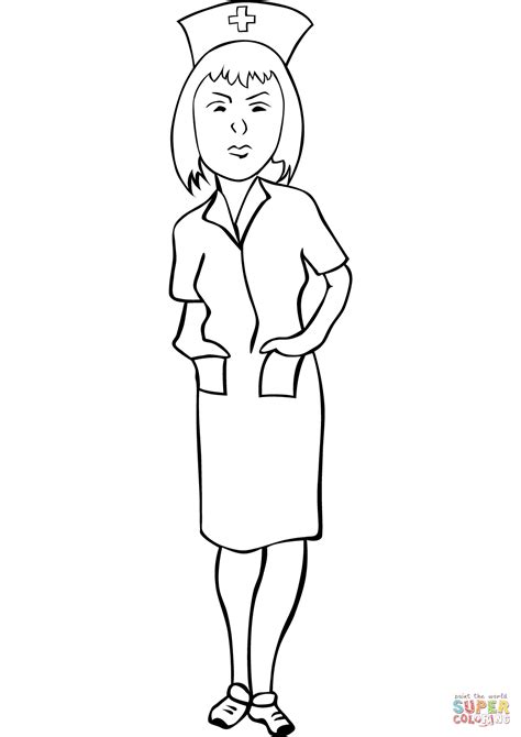 nurse coloring page  printable coloring pages