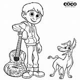 Coco Coloring Pages Disney Getdrawings sketch template