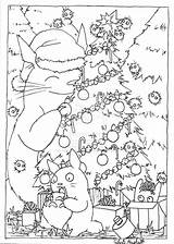 Totoro Ghibli Voisin 컬러링 Lineart 색칠 공부 Miyazaki Penguin Danieguto Letscolorit Hayao Agendas Ouvrir sketch template