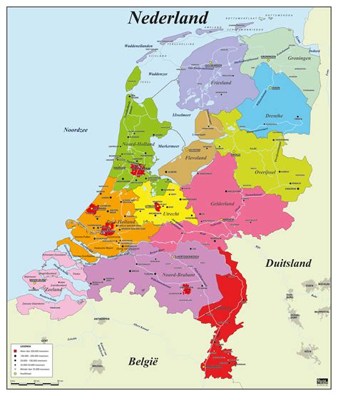 provinciekaart nederland  kaarten en atlassennl