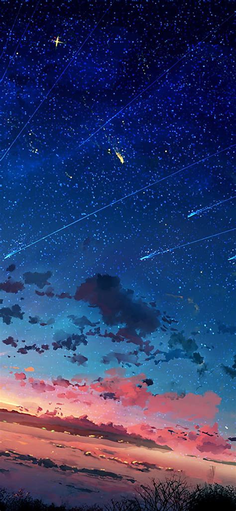 anime sky iphone anime night sky hd phone wallpaper pxfuel