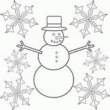 Snowflake Snowman Colorir Desenhos Schneeflocke Nose Snowflakes Getdrawings Outros sketch template