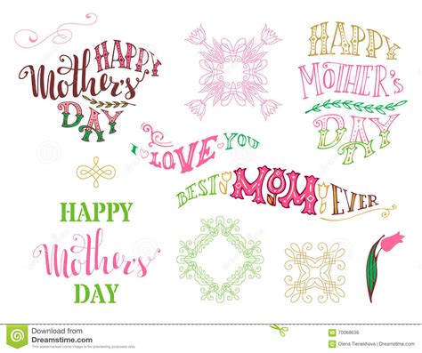 happy mother s day best mom ever i love you stock vector illustration of letter card 70068636