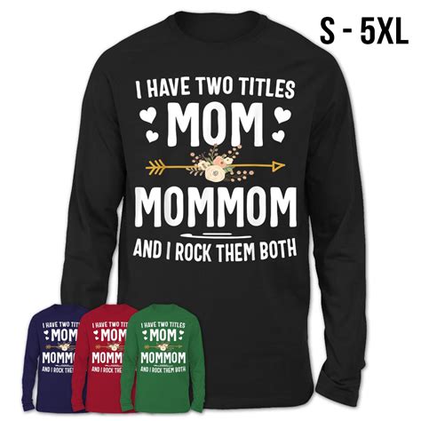 i have two titles mom and mommom shirt mothers day ts teezou store