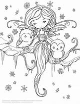 Coloring Pages Colouring Fairy Selina Fenech Books Adult Color Print Drawings Molly Harrison Kids Winter Anime Digital Sheets Cute Doodle sketch template