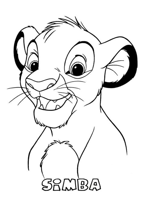 simba   lion king coloring pages
