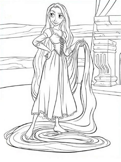 coloring page barbie rapunzel coloring pages tangled coloring pages