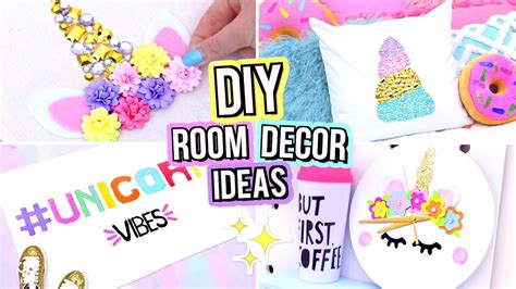 diy unicorn room decor  teenagers cute diy room decor ideas youtube