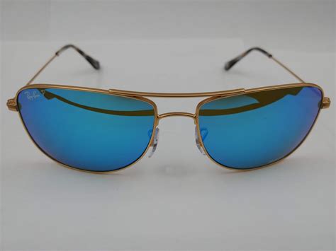 pair of authentic polarized ray ban chromance aviator sunglasses able