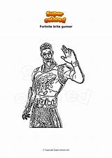 Fortnite Brite Gunner Ausmalbild Colorare Disegno sketch template