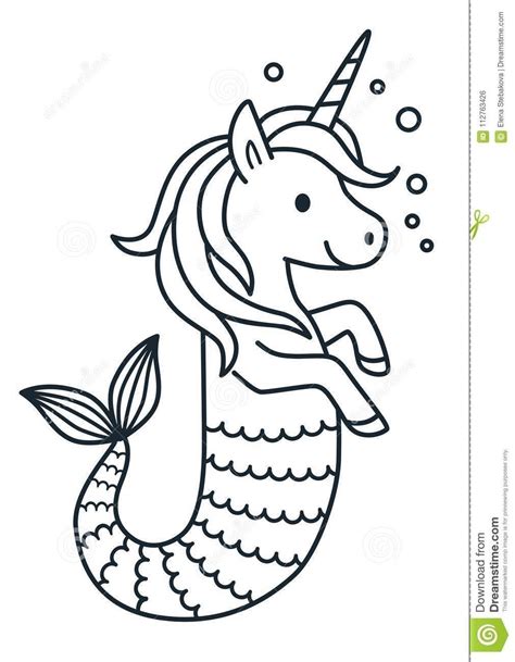 coloring unicorn mermaid coloring pages  kids  accompany