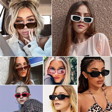 wowsun small retro rectangle sunglasses for women trendy sunglasses ebay