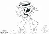 Hanna Barbera Cat Top Coloring Morteneng21 Pages Deviantart Comments Cartoons sketch template