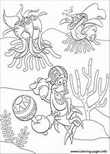 Coloring A121 Mermaid Playing Little Sebastian Pages Printable sketch template