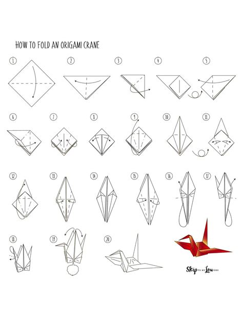 origami crane skip   lou