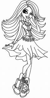 Coloring Pages Monster High Flamenco Spectra Girls Hair Dancer Nile Cleo Vondergeist Printable Hold Color Kids Getcolorings Print Getdrawings Drawings sketch template