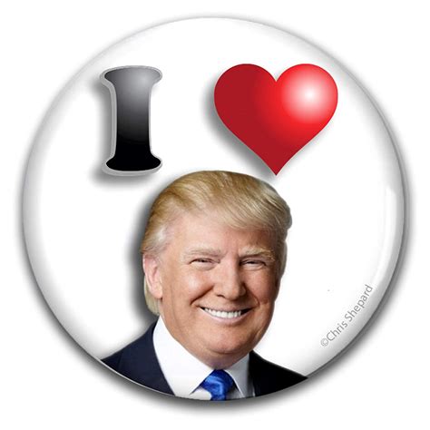 I Love Donald Trump 2024 Buttons Six Badges Show Your