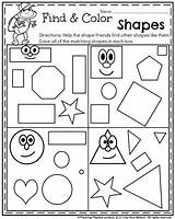 Preschool Shapes Worksheets Shape School Back Kindergarten Activities Color Find Math Pre Learning Choose Board Playtime Planning sketch template