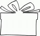 Coloring Gift Box Present Christmas Pages Popular sketch template