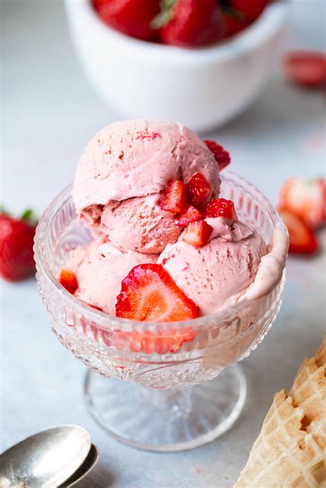 homemade strawberry ice cream  sweet basil