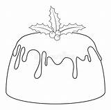 Colorare Natale Agrifoglio Jelly Malbuch Budino Gelatina Profilo Bacca sketch template