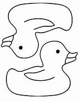 Coloring Rubber Ducky Pages Duck Ducks Little Printable Five Kids Two Baby Result sketch template