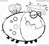 Drunk Chubby Outlined Fly Coloring Clipart Cartoon Thoman Cory Vector 2021 sketch template