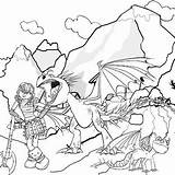 Dragon Train Coloring Pages Astrid Print Puff Magic Printable Viking Encounter Brave Terrible Beast Flying Monster sketch template