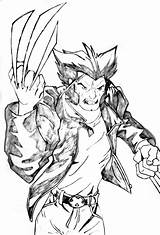Logan Coloring Pages Wolverine Template Deviantart Sketch sketch template