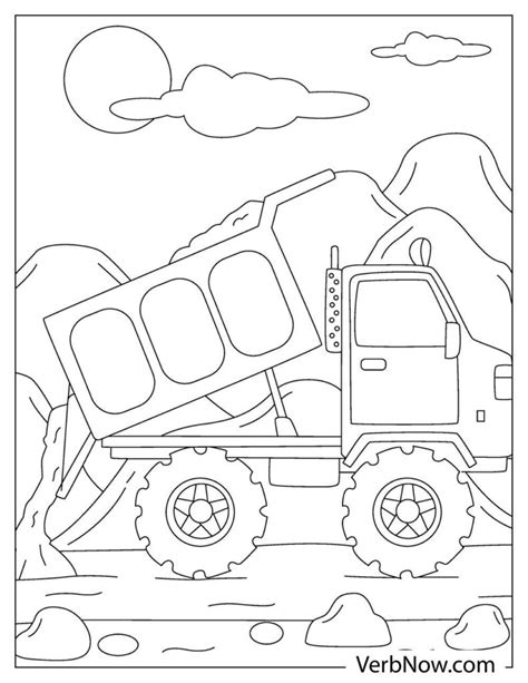dump truck coloring pages book   printable