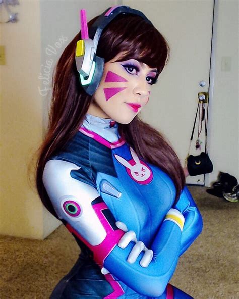 d va cosplay from overwatch by felicia vox cosplaygirls