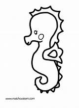 Hippocampe Coloriage Caballito Seahorse 1159 J4b Animales Coloriages Dibujo Animaux Sirene sketch template