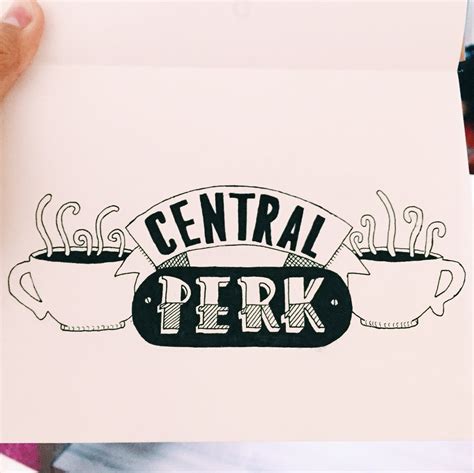 The One Where I Drew The Central Perk Logo From Friends