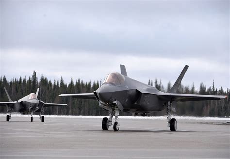 Two F 35a Lightning Ii Fighter Aircraft Assigned To The 35… Flickr