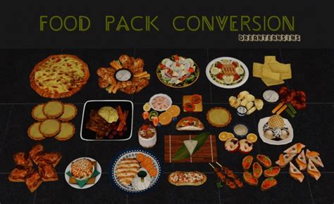 food pack conversion     dream team sims sims  updates