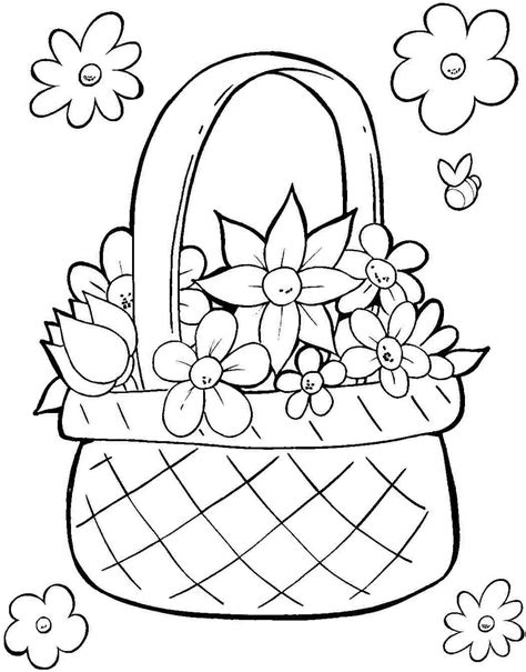 easter basket printable coloring pages  getcoloringscom