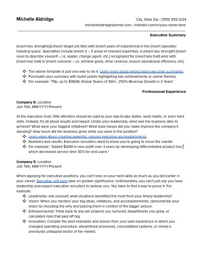 page resume format jobscan