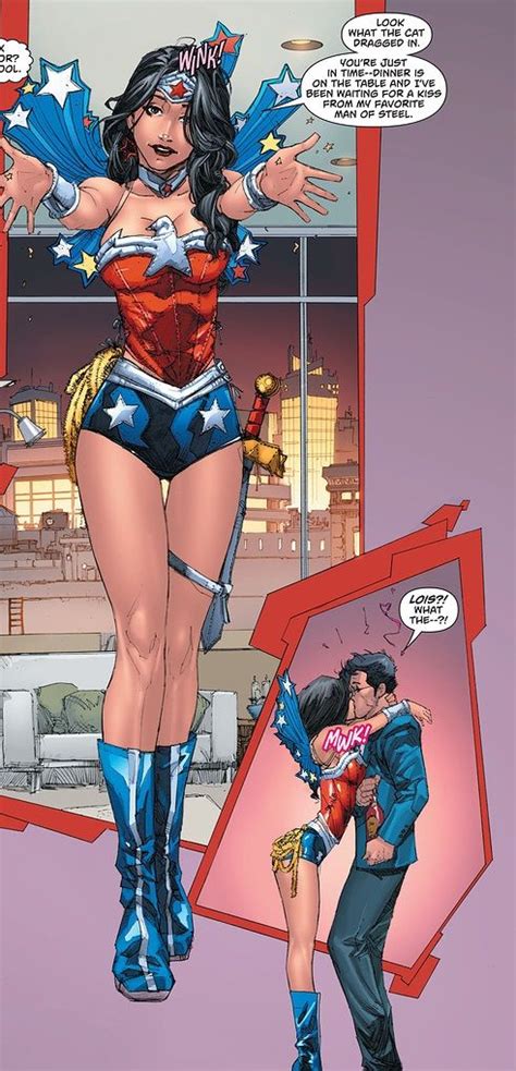 New 52 Superman And Lois Lane Wonder Woman Superhero