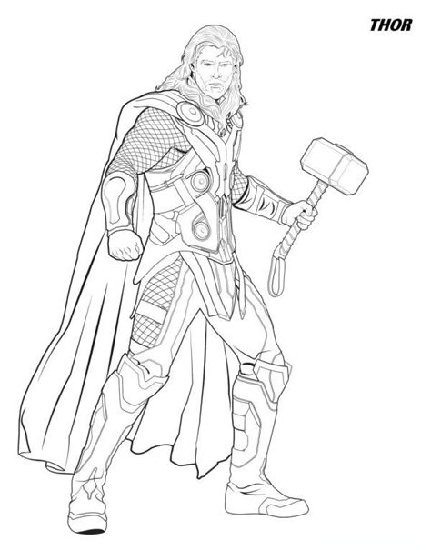 thor avengers infinity war coloring pages richard fernandezs