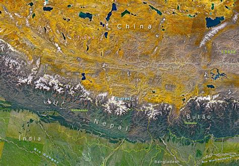 imagens da regiao  everest china india nepal