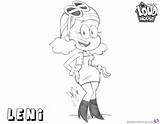 Loud House Coloring Pages Leni Fabulous Stylish Printable Nickelodeon Kids Template Bettercoloring sketch template