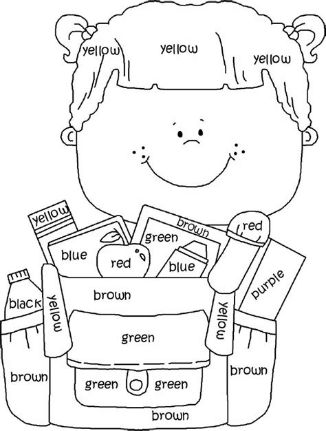 great  learning colors english worksheets  kids school