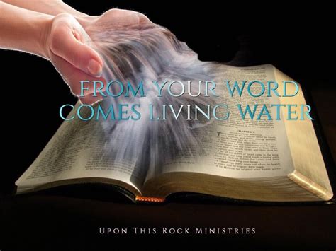 Living Water Upon This Rock Ministries Word Of God