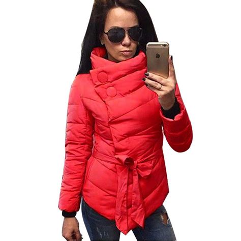 rode winterjas   nlaliexpresscom winter jackets women warm outerwear coats jackets