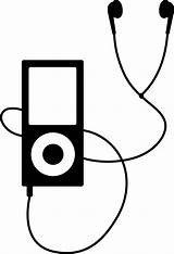 Clip Clipart Mp3 Music Player Listening Ipod Earbuds Headphones Ear Listen Cliparts Silhouette Buds Ears Good Clipartpanda Library Viewing Transparent sketch template