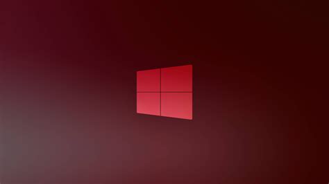 Red Windows 10 Wallpaper 1080p