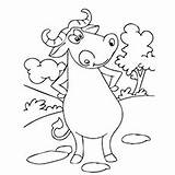 Carabao Coloring Pages Getcolorings Top Color sketch template
