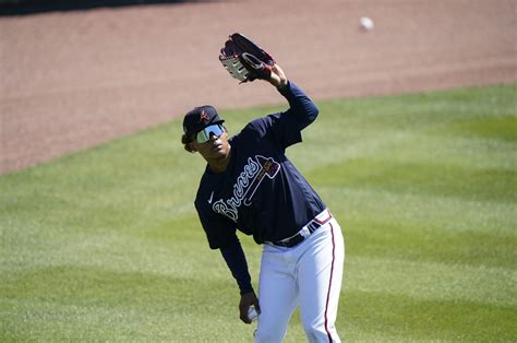 Cristian Pache Shows Off His Cannon Like Arm Ronald Acuña Goes Yard